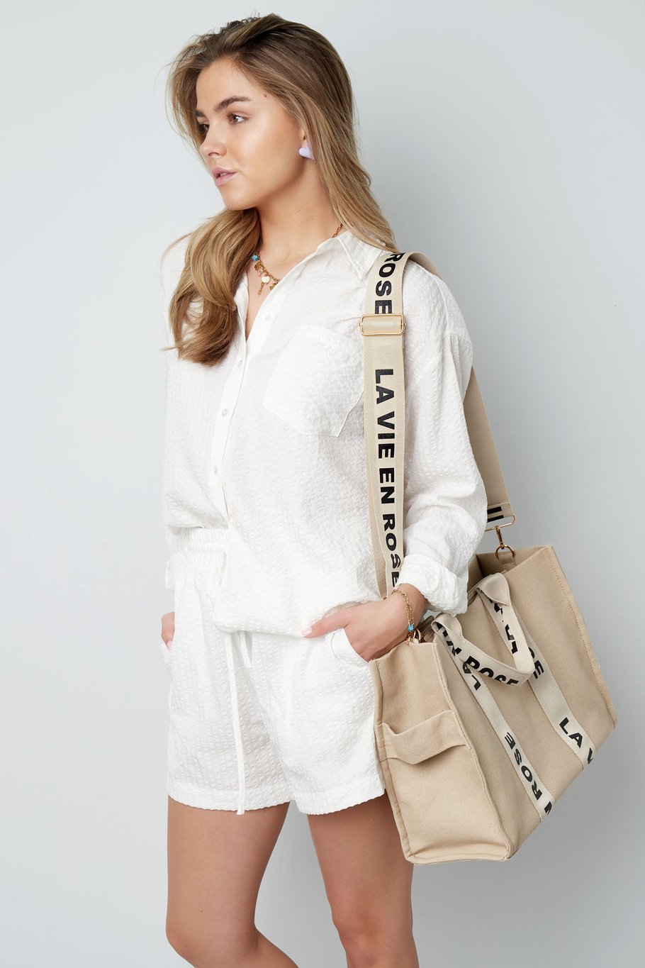 La vie en rose shopper - roze Afbeelding2